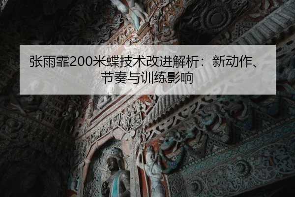 张雨霏200米蝶技术改进解析：新动作、节奏与训练影响